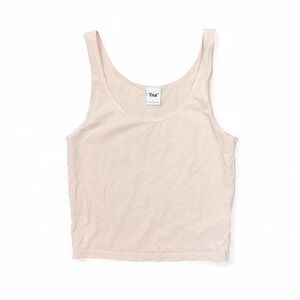 TNA Aritzia Soft Baby Pink‎ Crop Tank Top Women's Small Sleeveless Preppy